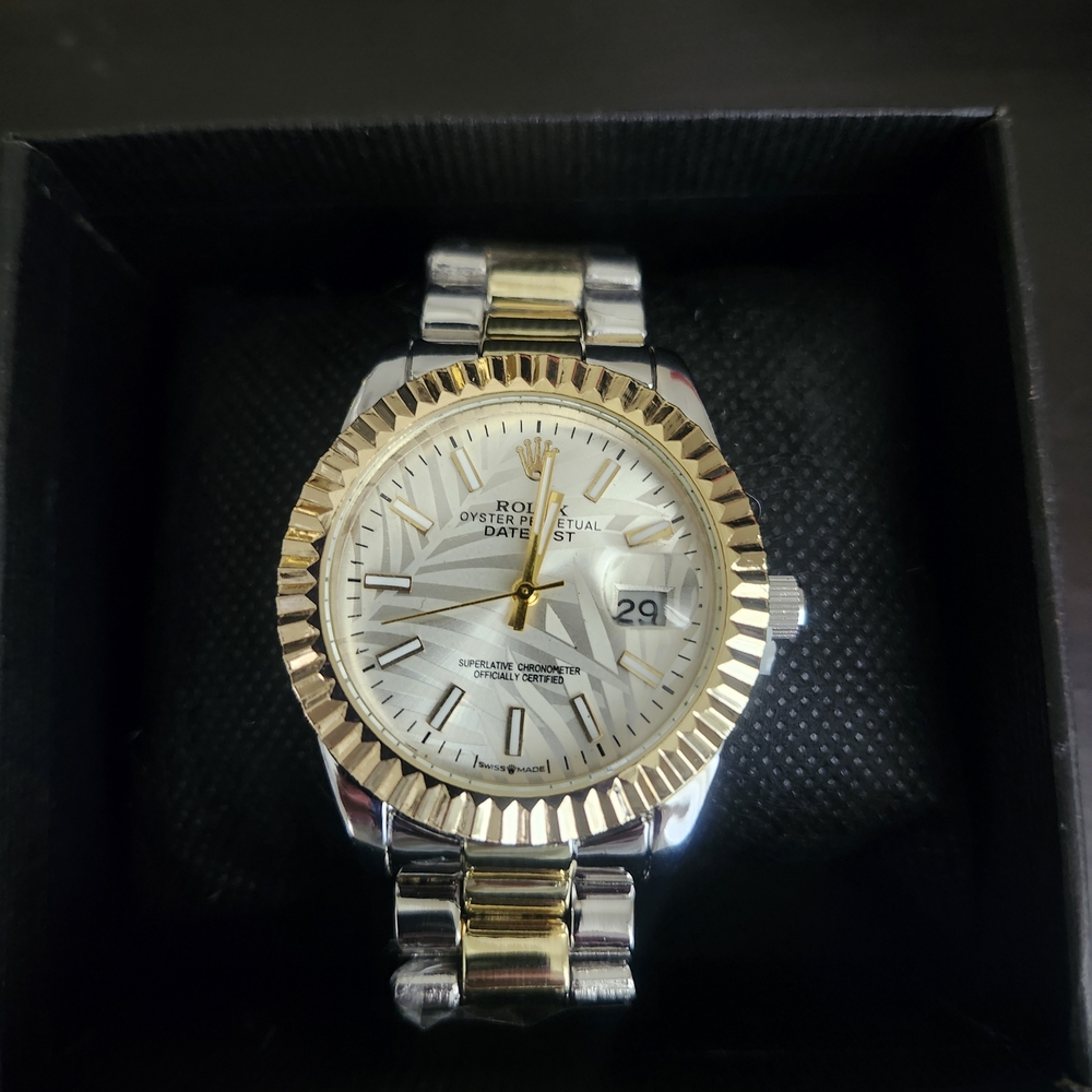 Oyster Two-Tone Silver and Gold Watch